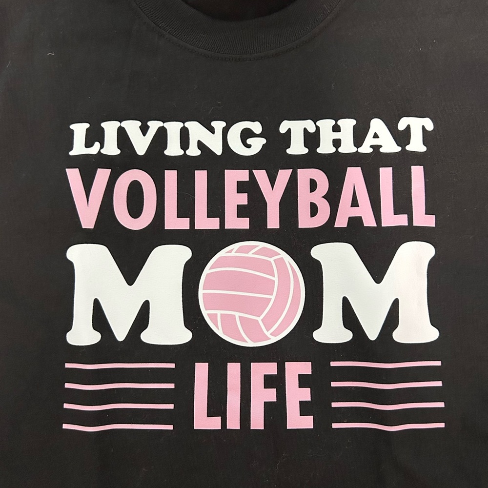 NWOT Women’s Volleyball Life Shirt Black Pink